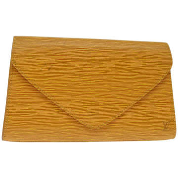 LOUIS VUITTON Epi Art Deco Clutch Bag Yellow M52639 LV Auth 67870