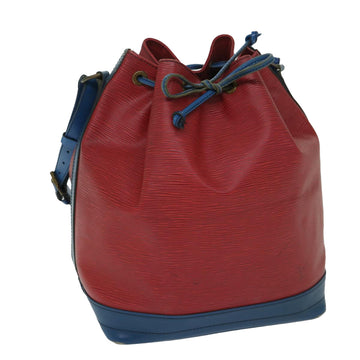 LOUIS VUITTON Epi Noe Shoulder Bag Bicolor Red Blue M44084 LV Auth 68539
