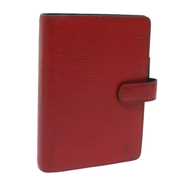 LOUIS VUITTON Epi Agenda MM Day Planner Cover Red R20047 LV Auth 69138