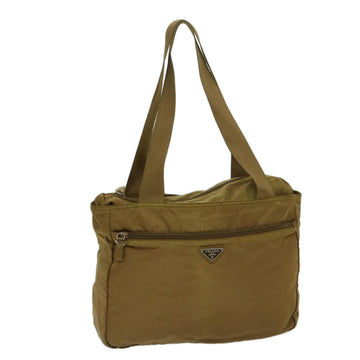 PRADA Shoulder Bag Nylon Khaki Auth 69201