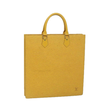 LOUIS VUITTON Epi Sac Plat Hand Bag Yellow M52079 LV Auth 69293