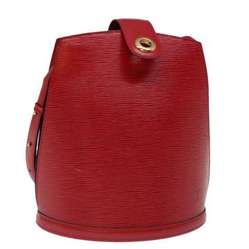 LOUIS VUITTON Epi Cluny Shoulder Bag Red M52257 LV Auth 71082