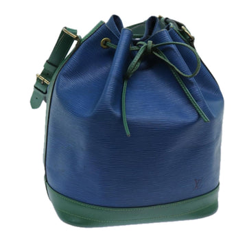 LOUIS VUITTON Epi Noe Shoulder Bag Bicolor Green Blue M44044 LV Auth 71396
