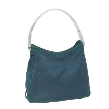 PRADA Shoulder Bag Nylon Green Auth 72004