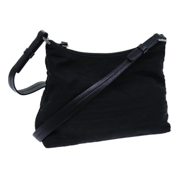 PRADA Shoulder Bag Nylon Black Auth 72080