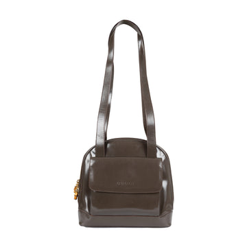 GUCCI Gucci Vintage Patent Leather Shoulder Bag