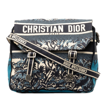 DIORLarge Embroidered Palm Tree camp Messenger Bag