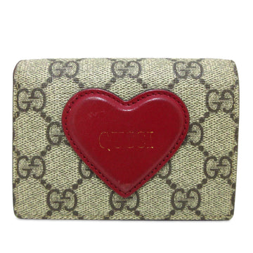 GUCCI GG Supreme Heart Bifold Wallet Small Wallets