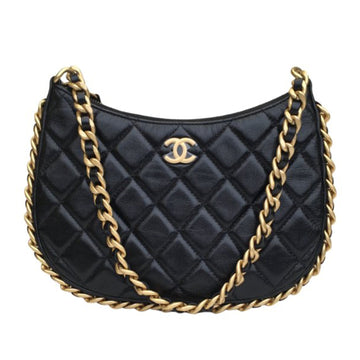 CHANEL Small Quilted Lambskin Chain Around Hobo Hobo Bag