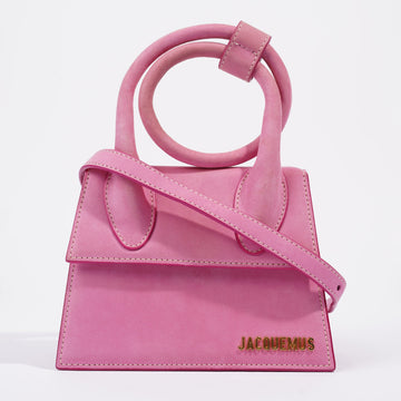 Jacquemus Le Chiquito Noeud Pink Suede