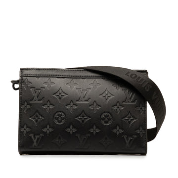 LOUIS VUITTON Monogram Shadow Gaston Wearable Wallet Crossbody Bag