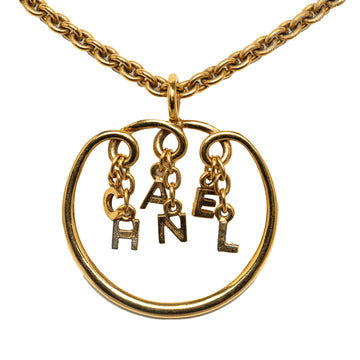 CHANEL Letter Chain Pendant Necklace Costume Necklace