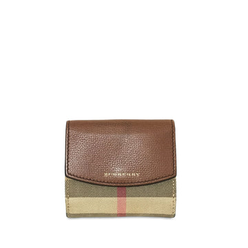 BURBERRY House Check Canvas Wallet Small Wallets