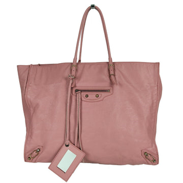 BALENCIAGA Balenciaga Balenciaga Papier A4 shopper bag in pink leather