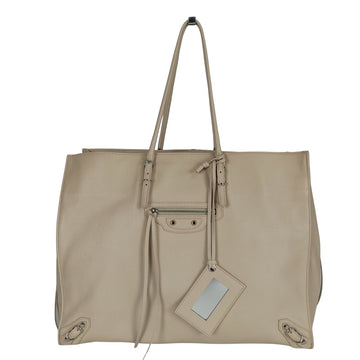 BALENCIAGA Balenciaga Balenciaga Papier shopper bag in beige leather