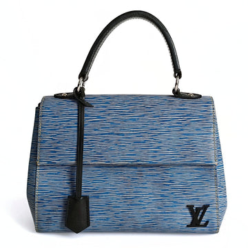 LOUIS VUITTON Louis Vuitton Cluny Plain handbag in light blue Epi leather