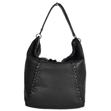 BOTTEGA VENETA Bottega Veneta Bottega Veneta Soft Shopper shoulder bag in black leather