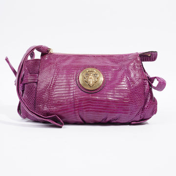 Gucci Hysteria Clutch Bag Purple Lizard