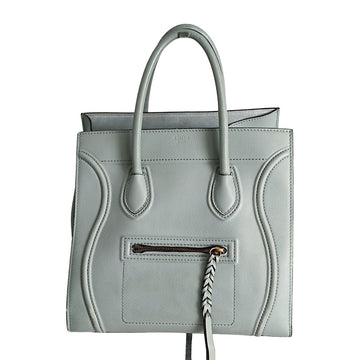 CELINE Celine Celine Luggage handbag in powder blue leather