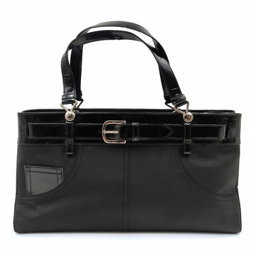 DIOR Dior Christian Dior nylon and patent leather handbag