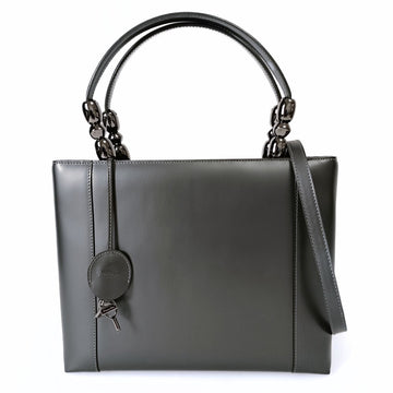 DIOR Dior Christian Dior Maris Pearl Grande shoulder bag in metal gray leather