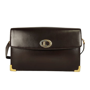 DIOR Dior Christian Dior vintage shoulder bag in brown leather