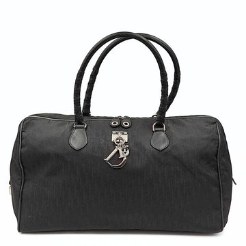DIOR Dior Christian Dior monogram black canvas travel bag