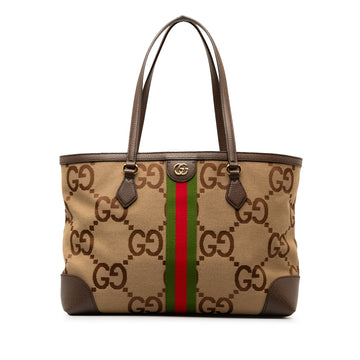 GUCCI Jumbo GG Canvas Ophidia Tote Tote Bag