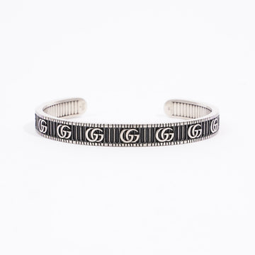 Gucci Double G Cuff Bracelet Sterling Silver