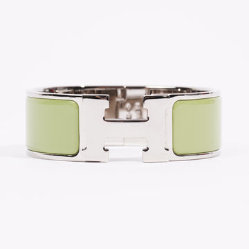 Hermes Clic Clac H Silver / Green Gold Plated PM