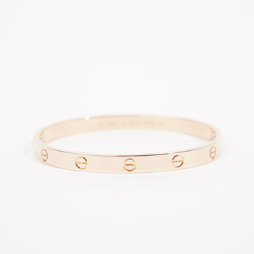Cartier Womens 18k Rose Gold Love Bracelet
