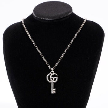 Gucci Womens Marmont GG Key Necklace Sterling Silver