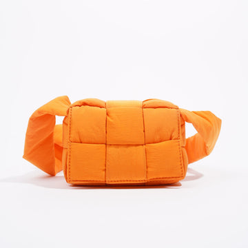Bottega Veneta Womens Candy Padded Tech Cassette Bag Orange