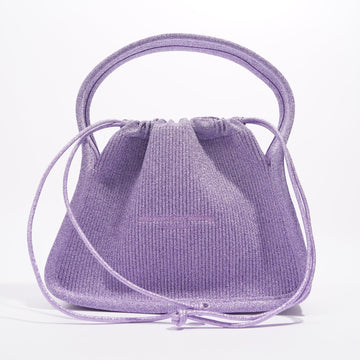 Alexander Wang Ryan Knit Bag Lilac Polyester Small