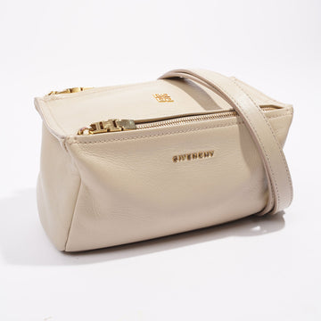 Givenchy Womens Pandora Bag Cream Leather Mini