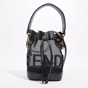 Fendi Womens Mon Tresor Mini Bag Black