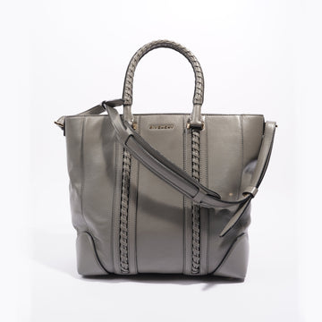 Givenchy Womens Leather Tote Grey Medium