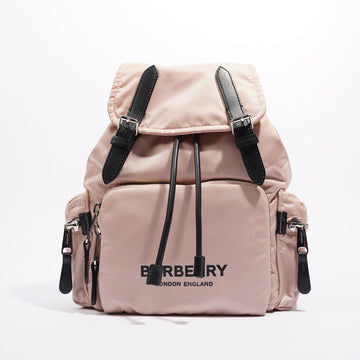 Burberry Womens Nylon Backpack Rose / Beige Medium