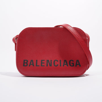 Balenciaga Womens Ville Camera Bag Red / Black