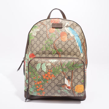Gucci Womens GG Supreme Backpack Supreme / Floral
