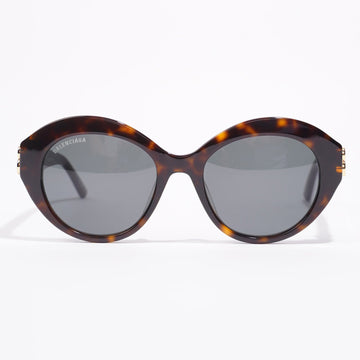 Balenciaga Womens Cat Oval Eye Sunglasses Tortoise Shell Acetate 145