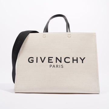 Givenchy Womens G-Tote Bag Beige Canvas