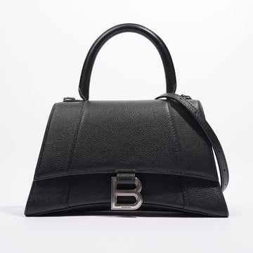 Balenciaga Hourglass Bag Black Leather Small