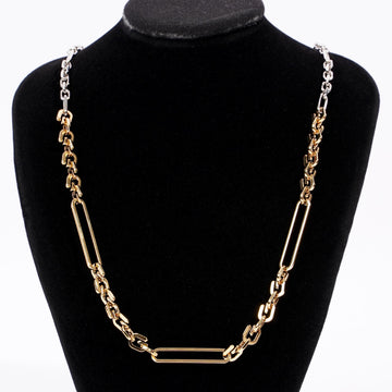 Givenchy Womens G Link Chain Necklace Brass