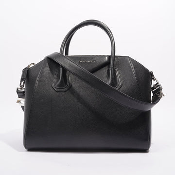 Givenchy Womens Antigona Bag Black Leather Small