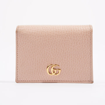 Gucci Womens Card Case GG Marmont Nude