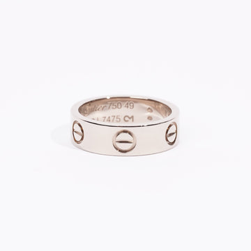 Cartier Womens Love Ring 18K White Gold 49