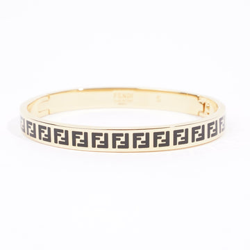Fendi Womens FF Bracelet Gold / Black S