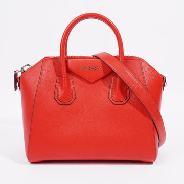 Givenchy Antigona Bag Red Leather Small