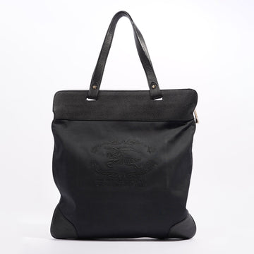 Burberry Womens Fabric Tote Bag Black